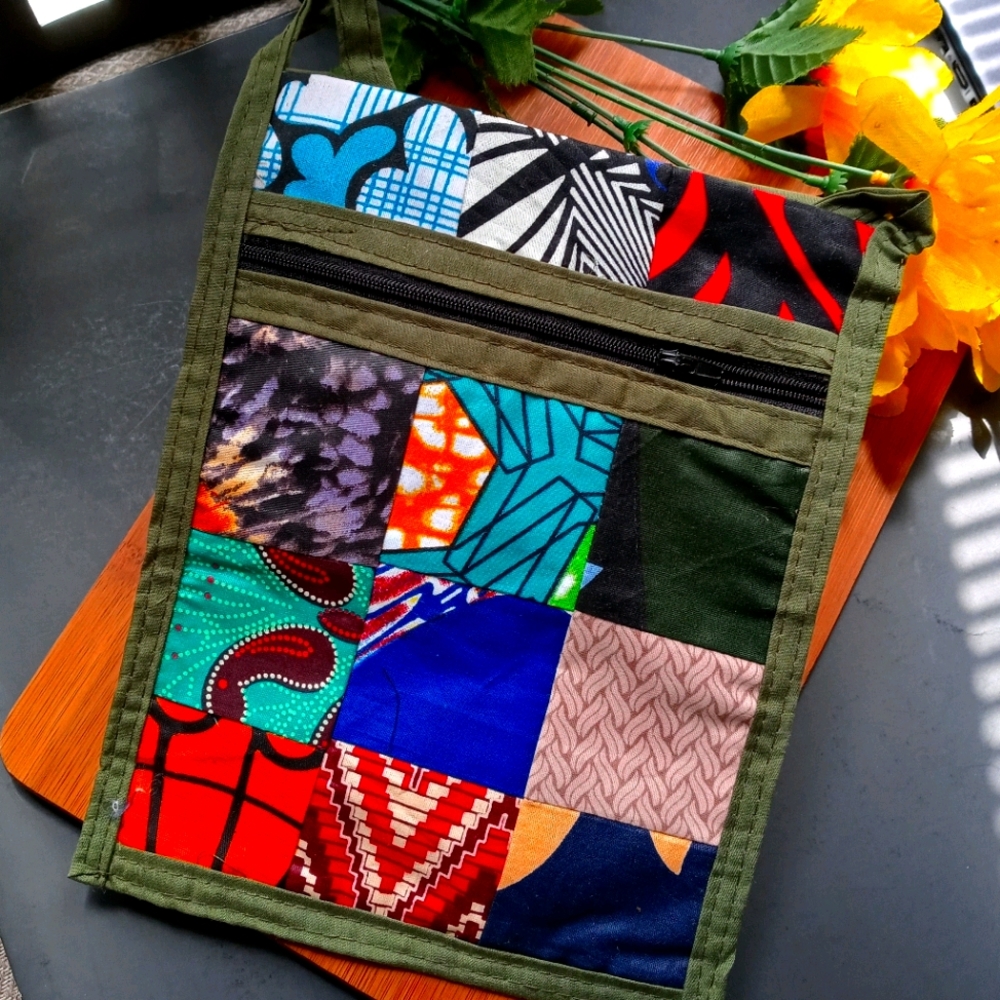 1PC Beautiful African Kitenge Travel Bag